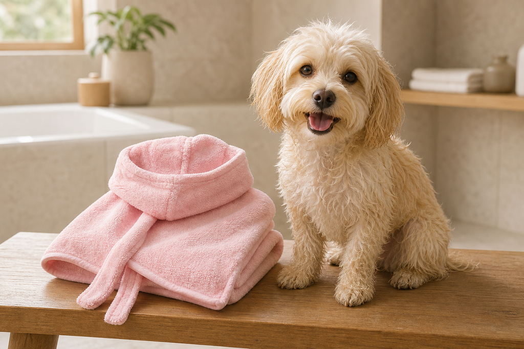 Microfiber Pet Bath Towel lifestyle image
